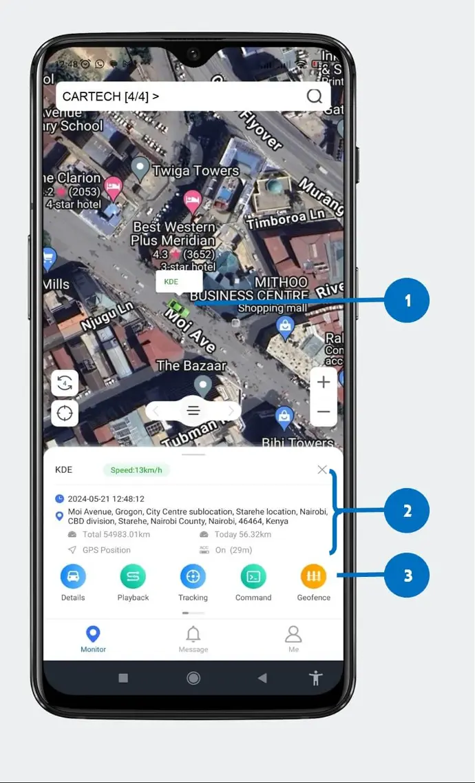 3.0 Vehicle Status Vehicle Status CarTech Telematics Premium Car Tracking system Kenya car tracker app Kenya car tracking website Nairobi