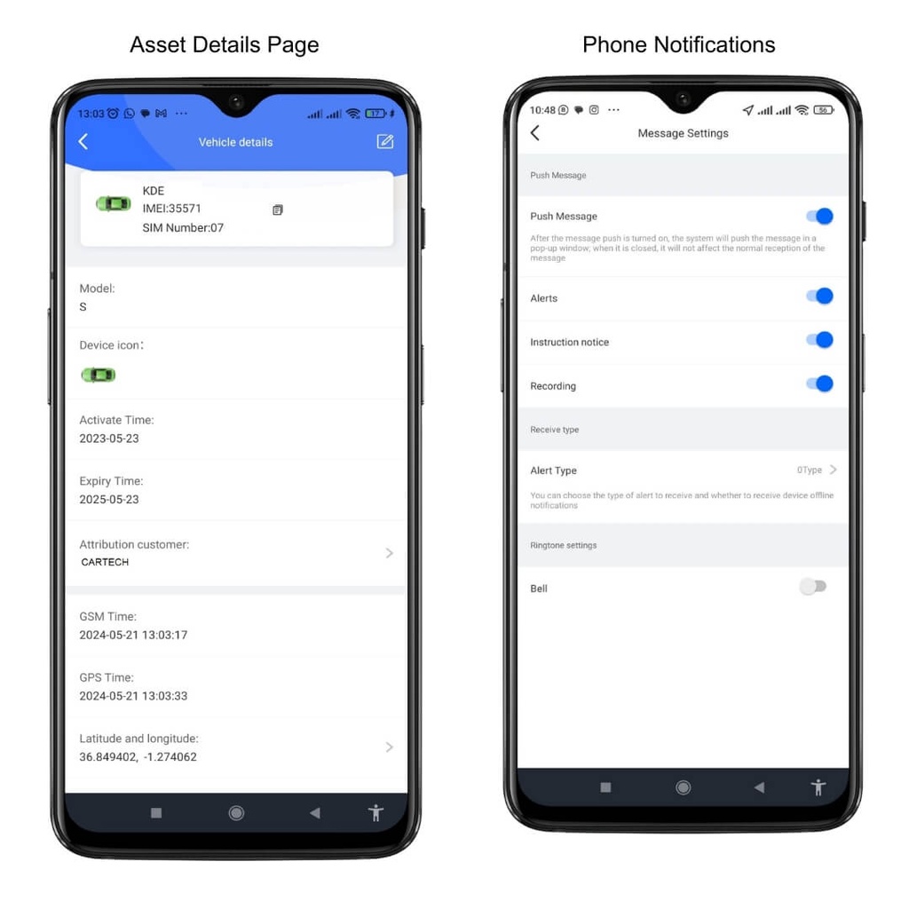 Premium GPS Car Tracking System in Kenya Installation 5 Asset Details notifications CarTech Telematics Premium Car Tracking system phone app Kenya car tracker Nairobi