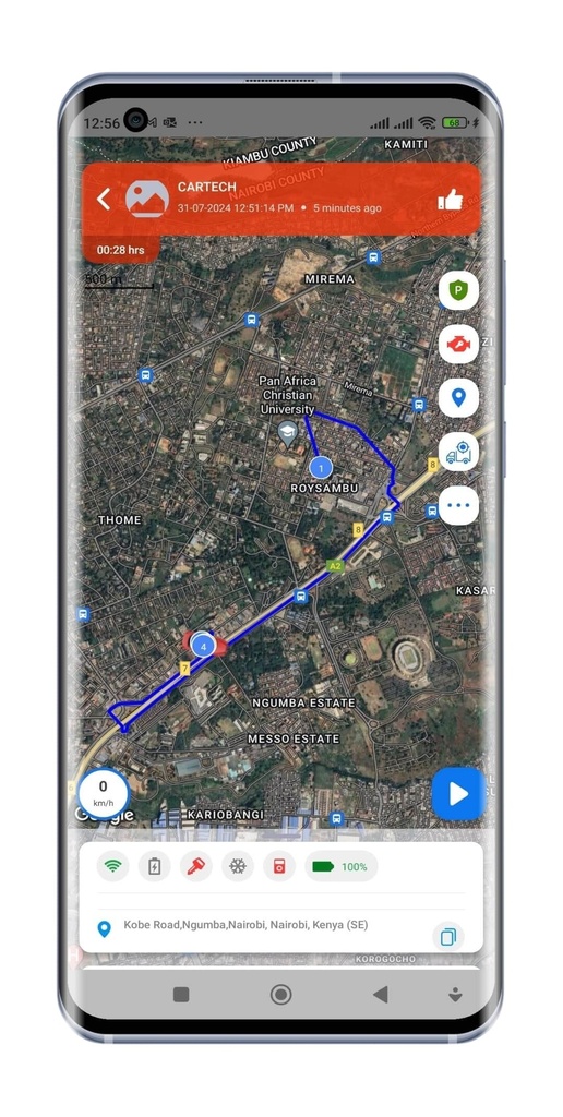 Elite GPS Car Tracking System in Kenya Installation Most advanced car tracking system in Kenya Trakzee in Kenya best car tracking system in Kenya, best car tracker Kenya route playback and trip records