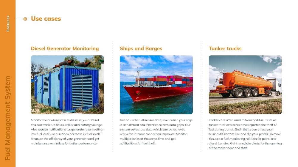 Fuel Management System in Kenya: The Best Vehicle Fuel Monitoring System for tanker trucks, vehicles, ships and barges. Fuel monitoring for diesel generators and fuel monitoring for heavy equipment and machinery like tractors, graders and construction machines.