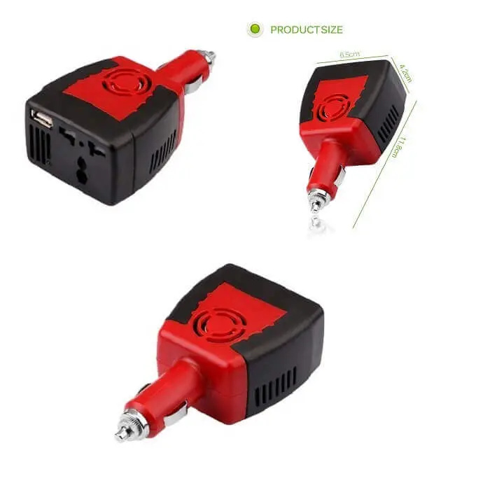 Car Inverter in Kenya 150W, AC Outlet, USD Port 3 small size 150W Car power inverter