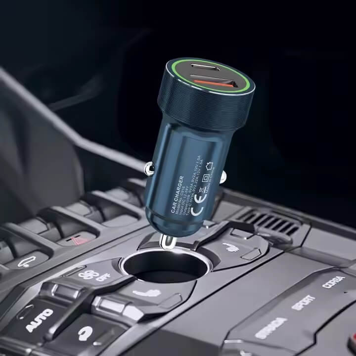 PZX 20W Fast Car Charger Dual USB Type C Adapter PD QC 5.0 C916 in Kenya Mini size very fast quick car charger in Kenya