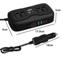 Car Inverter 200W AC to DC 12V Vehicle Power Converter with Type C & USB Ports in Kenya