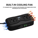 Car Inverter 200W AC to DC 12V Vehicle Power Converter with Type C & USB Ports in Kenya