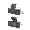 4G Dual Lens Dash Cam SIM Card GPS Radar 4MP Front Inside Ucon App in Kenya dimensions and parts of 4G dash cam in Kenya