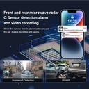 4G Dual Lens Dash Cam SIM Card GPS Radar 4MP Front Inside Ucon App in Kenya Front and rear microwarce radar G sensor alarm dash cam in Kenya