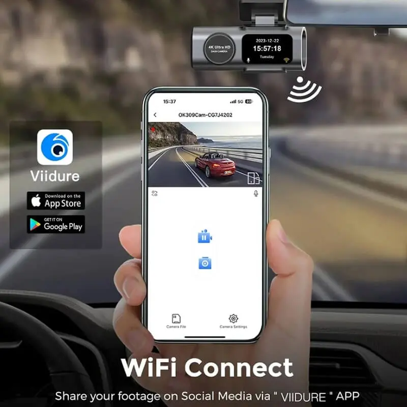 Front + Rear WiFi Dashcam with WiFi Connectivity.webp