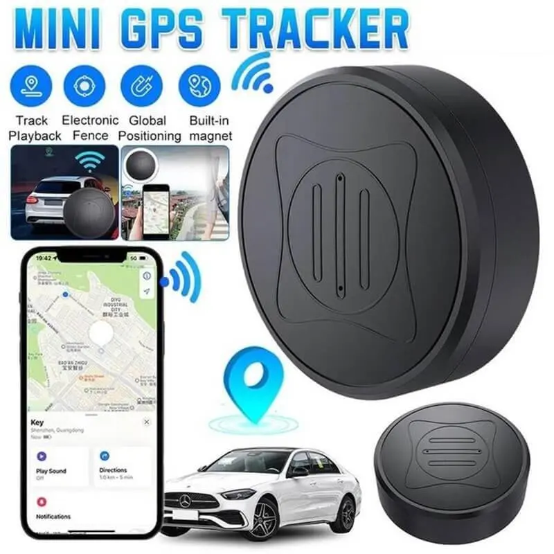 Magnetic Bluetooth Tracker displaying features.webp
