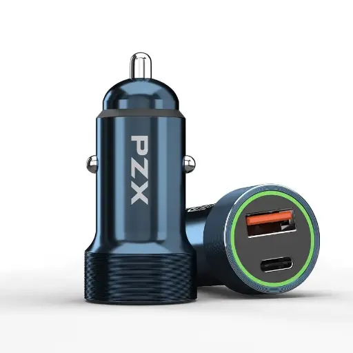 PZX 20W Fast Car Charger Dual USB Type C Adapter PD QC 5.0 C916